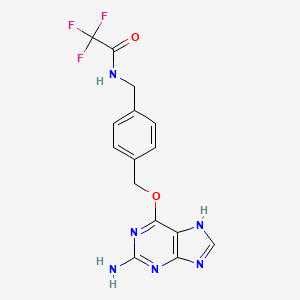 N-(4-(((2-Amino-1H-purin-6-yl)oxy)methyl)benzyl)-2,2,2-trifluoroacetamide