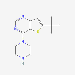 6-(tert-Butyl)-4-(piperazin-1-yl)thieno[3,2-d]pyrimidine