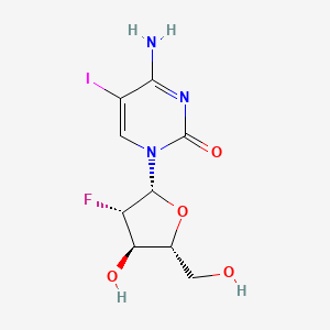 4-Amino-1-((2R,3S,4R,5R)-3-fluoro-4-hydroxy-5-(hydroxymethyl)tetrahydrofuran-2-yl)-5-iodopyrimidin-2(1H)-one
