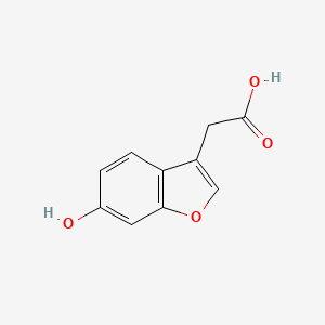 2-(6-Hydroxybenzofuran-3-yl)acetic acid