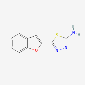 2-amino-5-(benzofuran-2-yl)-1,3,4-thiadiazole