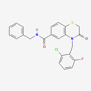 N-Benzyl-4-(2-chloro-6-fluorobenzyl)-3-oxo-3,4-dihydro-2H-benzo[b][1,4]thiazine-6-carboxamide