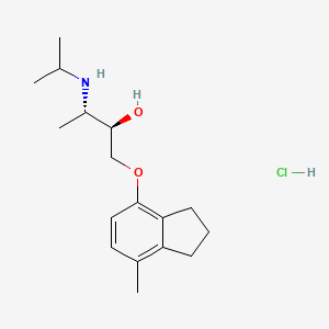 rel-(2R,3R)-3-(Isopropylamino)-1-((7-methyl-2,3-dihydro-1H-inden-4-yl)oxy)butan-2-ol hydrochloride