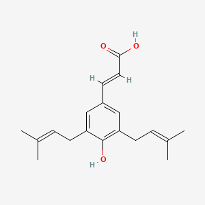 (E)-3-(4-Hydroxy-3,5-bis(3-methylbut-2-en-1-yl)phenyl)acrylic acid