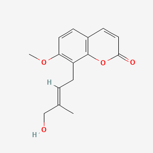 (E)-8-(4-Hydroxy-3-methylbut-2-en-1-yl)-7-methoxy-2H-chromen-2-one