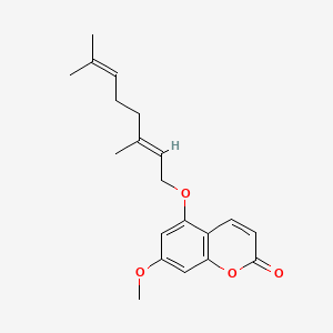 (E)-5-((3,7-Dimethylocta-2,6-dien-1-yl)oxy)-7-methoxy-2H-chromen-2-one