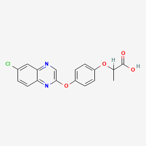 Ethyl 2-(4-((6-chloroquinoxalin-2-yl)oxy)phenoxy)propanoate