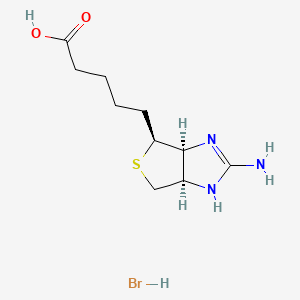 5-((3aR,6S,6aS)-2-Amino-3a,4,6,6a-tetrahydro-1H-thieno[3,4-d]imidazol-6-yl)pentanoic Acid Hydrobromide