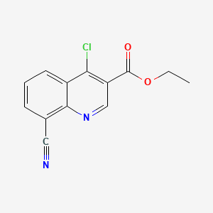 Ethyl 4-chloro-8-cyanoquinoline-3-carboxylate, 97%