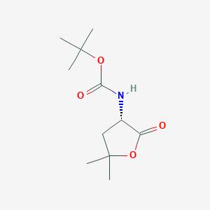 1，1-Dimethylethyl N-[(3S)-tetrahydro-5，5-dimethyl-2-oxo-3-furanyl]carbamate