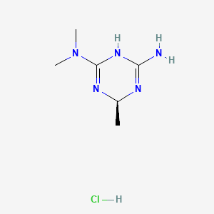 (6R)-1,6-dihydro-N2,N2,6-trimethyl-1,3,5-triazine-2,4-diamine hydrochloride