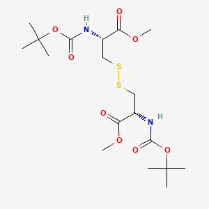(2R,2′R)-Dimethyl 3,3′-disulfanediylbis(2-((tert-butoxycarbonyl)amino)propanoate)