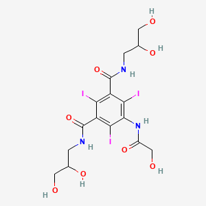 N1,N3-Bis(2,3-dihydroxypropyl)-5-(2-hydroxyacetamido)-2,4,6-triiodoisophthalamide