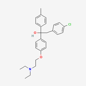 2-(4-Chlorophenyl)-1-(4-(2-(diethylamino)ethoxy)phenyl)-1-(p-tolyl)ethan-1-ol
