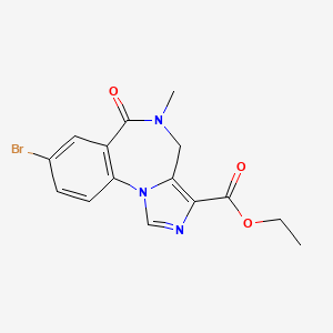 Ethyl 8-bromo-5-methyl-6-oxo-5,6-dihydro-4h-benzo[f]imidazo[1,5-a][1,4]diazepine-3-carboxylate