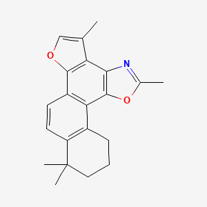 1,6,6,11-Tetramethyl-6,7,8,9-tetrahydrofuro[2',3':1,2]phenanthro[3,4-d]oxazole