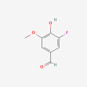 3-Fluoro-4-hydroxy-5-methoxybenzaldehyde, 96%