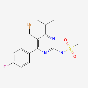 N-[5-Bromomethyl-4-(4-fluorophenyl)-6-isopropylpyrimidine-2-yl]-N-methylmethane sulfonamide