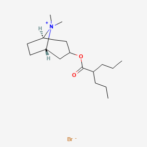 (3-endo)-8,8-Dimethyl-3-[(1-oxo-2-propylpentyl)oxy]-8-azoniabicyclo[3.2.1]octane Bromide