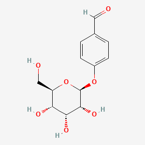 4-(((2S,3R,4R,5S,6R)-3,4,5-Trihydroxy-6-(hydroxymethyl)tetrahydro-2H-pyran-2-yl)oxy)benzaldehyde, ≥98%