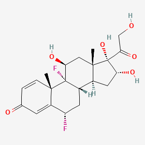 (6S,8S,9R,10S,11S,13S,14S,16R,17S)-6,9-Difluoro-11,16,17-trihydroxy-17-(2-hydroxyacetyl)-10,13-dimethyl-6,7,8,9,10,11,12,13,14,15,16,17-dodecahydro-3H-cyclopenta[a]phenanthren-3-one