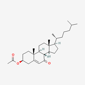 (3S,8S,9S,10R,13R,14S,17R)-10,13-Dimethyl-17-((R)-6-methylheptan-2-yl)-7-oxo-2,3,4,7,8,9,10,11,12,13,14,15,16,17-tetradecahydro-1H-cyclopenta[a]phenanthren-3-yl acetate