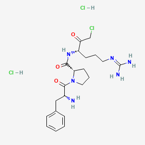 (S)-1-(D-Phenylalanyl)-N-((S)-1-chloro-6-guanidino-2-oxohexan-3-yl)pyrrolidine-2-carboxamide dihydrochloride