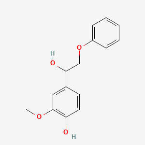 4-Hydroxy-3-methoxy-α-(phenoxymethyl)benzenemethanol