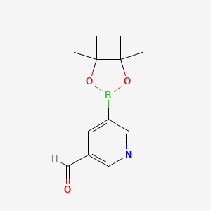5-(4,4,5,5-Tetramethyl-1,3,2-dioxaborolan-2-yl)nicotinaldehyde