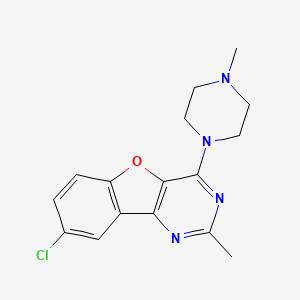 8-Chloro-2-methyl-4-(4-methylpiperazin-1-yl)benzofuro[3,2-d]pyrimidine