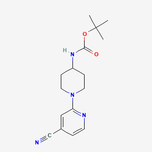 tert-Butyl (1-(4-cyanopyridin-2-yl)piperidin-4-yl)carbamate