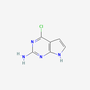 4-Chloro-7H-pyrrolo[2,3-d]pyrimidin-2-amine