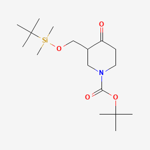 tert-butyl 3-(2-((tert-butyldimethylsilyl)oxy)ethyl)-4-oxopiperidine-1-carboxylate