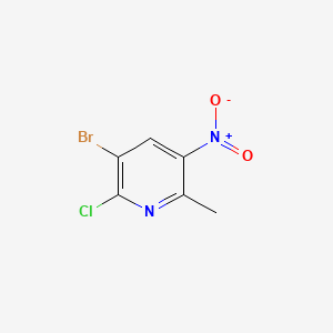 3-Bromo-2-chloro-6-methyl-5-nitropyridine