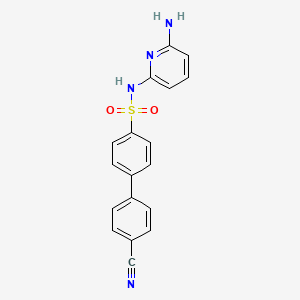 N-(6-Aminopyridin-2-yl)-4'-cyano-[1,1'-biphenyl]-4-sulfonamide