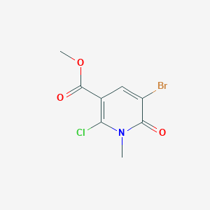 Methyl 5-bromo-2-chloro-1-methyl-6-oxo-1,6-dihydropyridine-3-carboxylate