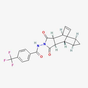 rel-N-((3aR,4R,4aR,5aS,6S,6aS)-1,3-Dioxo-3,3a,4,4a,5,5a,6,6a-octahydro-4,6-ethenocyclopropa[f]isoindol-2(1H)-yl)-4-(trifluoromethyl)benzamide