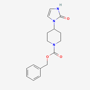 Phenylmethyl 4-(2，3-dihydro-2-oxo-1H-imidazol-1-yl)-1-piperidinecarboxylate
