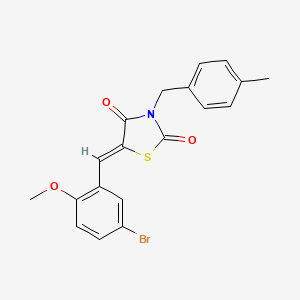 (Z)-5-(5-Bromo-2-methoxybenzylidene)-3-(4-methylbenzyl)thiazolidine-2,4-dione
