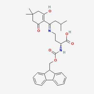 (R)-2-((((9H-fluoren-9-yl)methoxy)carbonyl)amino)-4-((1-(4,4-dimethyl-2,6-dioxocyclohexylidene)-3-methylbutyl)amino)butanoic acid