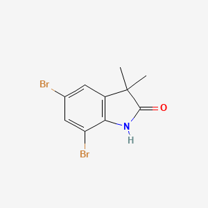 5,7-Dibromo-1,3-dihydro-3,3-dimethyl-2H-indol-2-one
