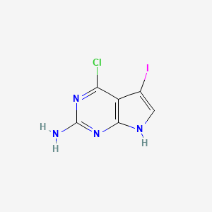 4-Chloro-5-iodo-7H-pyrrolo[2,3-d]pyrimidin-2-amine