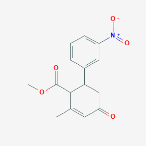 Methyl 2‑methyl‑6‑(3‑nitrophenyl)‑4‑oxocyclohex‑2‑ene‑1‑carboxylate