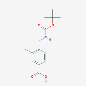 4-(((tert-Butoxycarbonyl)amino)methyl)-3-methylbenzoic acid