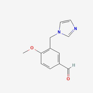 3-IMIDAZOL-1-YLMETHYL-4-METHOXY-BENZALDEHYDE