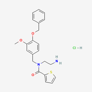 N-(2-Aminoethyl)-N-(4-(benzyloxy)-3-methoxybenzyl)thiophene-2-carboxamide hydrochloride