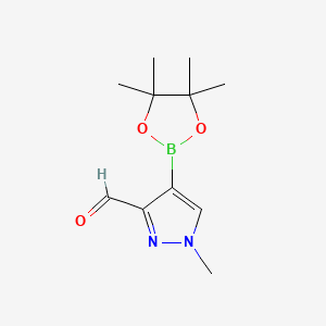 1-Methyl-4-(4,4,5,5-tetramethyl-1,3,2-dioxaborolan-2-yl)-1H-pyrazole-3-carbaldehyde