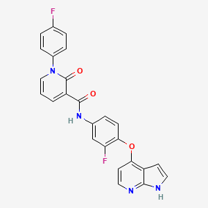 N-(4-((1H-Pyrrolo[2,3-b]pyridin-4-yl)oxy)-3-fluorophenyl)-1-(4-fluorophenyl)-2-oxo-1,2-dihydropyridine-3-carboxamide