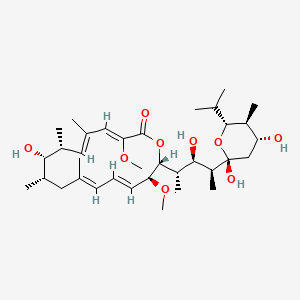 (3Z,5Z,7R,8S,9S,11E,13E,15S,16R)-16-((2S,3R,4S)-4-((2R,4R,5S,6R)-2,4-Dihydroxy-6-isopropyl-5-methyltetrahydro-2H-pyran-2-yl)-3-hydroxypentan-2-yl)-8-hydroxy-3,15-dimethoxy-5,7,9,11-tetramethyloxacyclohexadeca-3,5,11,13-tetraen-2-one