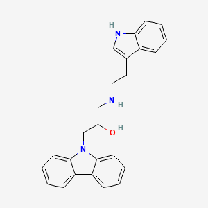 1-((2-(1H-Indol-3-yl)ethyl)amino)-3-(9H-carbazol-9-yl)propan-2-ol